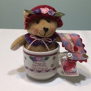 Special Friends Bear with Coffee Mug